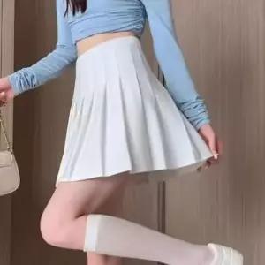 휴가룩 스타일리쉬 데일리 여성 기본 테니스 플리츠 스커트
