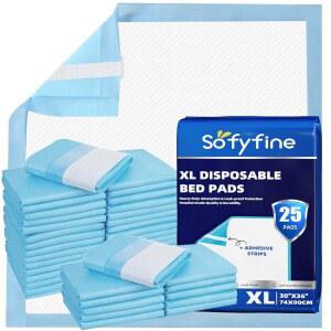 접착 스트립이 있는 SOFYFINE 침대 패드 30
