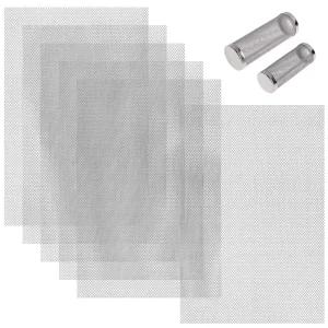 BENECREAT 10개 알루미늄 철망 스크린 11.8x7.87인치 흰색 조각 점토 DIY 프로젝트 파티션 보석 마스크 홈