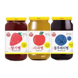 오뚜기 딸기쨈 블루베리쨈 사과쨈 500g 카페 디저트 과일쨈 MNS