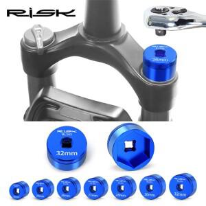 RISK 산악 자전거 프론트 포크 수리 도구 MTB 서스펜션 캡 헥스 소켓 렌치 20-32mm 에어 커버 유지보수