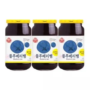 오뚜기 블루베리쨈 홈카페 토스트 아이들 간식 500g 3개 MNS