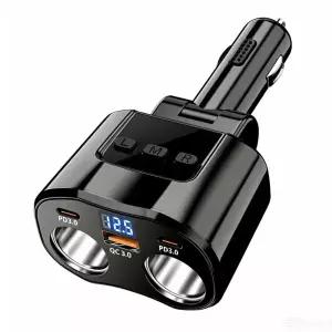 밴수트 180W 12V 24V PD QC지원 차량용 5IN1멀티소켓 시거잭 초고속 충전기