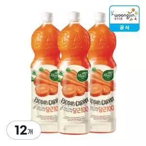 웅진식품 자연은 당근 1.5L, 12개