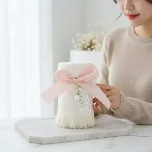 고급 호텔식 자수 답례 타월 돌잔치 개업 기념품 리본 핸드타올