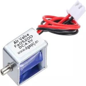 uxcell 미니어처 솔레노이드 밸브 2웨이 일반 폐쇄 DC4.5V 0.5A 에어