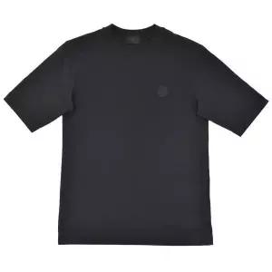 MONCLER 몽클레어 실리콘 로고 패치 코튼 티셔츠 8C00005 89A17 999