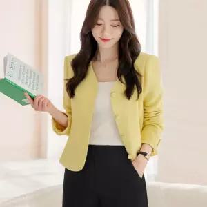 시크라인 ~XXL까지 모칸 노카라 브이넥 트위드 자켓 봄 가을 아우터 하객룩 오피스룩 모임룩 격식룩 빅사이