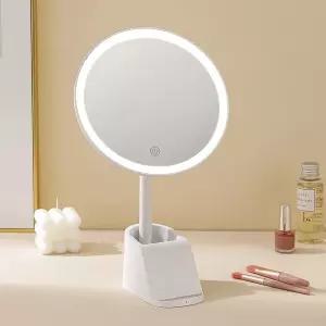 탁상용 LED 화장거울 메이크업 조명 무선