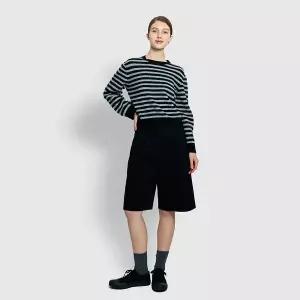 JAJU 25F/W 여 면 버뮤다 바지 J125301004
