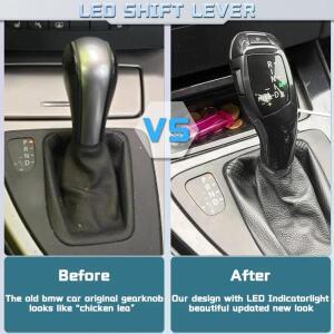 LED 기어 시프트 노브 시프터 레버 BMW 1 3 5 6  E90 E60 E46 2D 4D E39 E53 E92 E87 E93 E83 X3 E89 자동