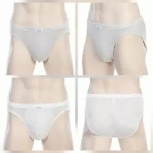 비너스 브랜드관 시원한 여름용 면 린넨 메쉬 자카드 삼각팬티 VMP4085 2종택1