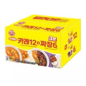 코스트코 오뚜기 3분 카레  짜장 200gx12 + 200g 6개