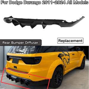 닷지 듀랑고 2011-2024 모든 모델 GT/SRT/SXT 리어 범퍼 디퓨저 자동차 액세서리 바디 키트 글로시 블랙 카