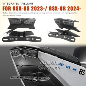 신형 바이크 오토바이 번호판 홀더 스즈키 GSX-8S 2023-2024 / LED 방향지시등 테일 머드가드 제거 키트