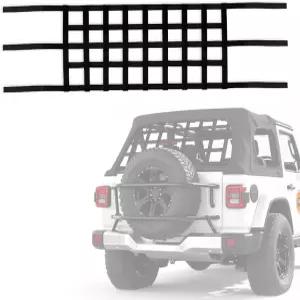BARTOO 메쉬 카고 네트 루프 탑 해먹 지프 랭글러 YJ TJ JK JKU JL JLU 1987-2024 및 글래디에이터 JT