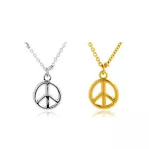 16KGP 큐트 아무 평화 목걸이 큐빅 금도금 고급