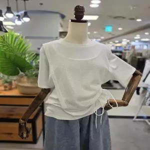 스테파니 세이브존01 쿨 매쉬 조끼 티셔츠 A26TS6254