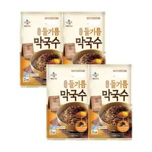 [신세계라이브쇼핑]CJ제일제당 고소한 들기름막국수 356g x4개