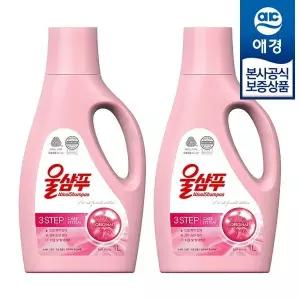 애경 울샴푸 오리지널 중성세제 1L x2개 +섬유유연제 200ml 증정 425109