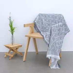 양면블랭킷 헤링본그레이 210X90