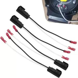 페리안 4PCS 차량용 스피커 배선 하네스 프론트 리어 도어 어댑터 커넥터 플러그 교체 부품 72-5600 F150