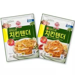 [오뚜기] 오쉐프 크리스피 치킨텐더 2종 골라담기 (1kg x 3봉)