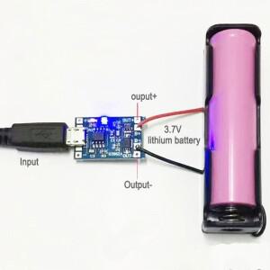 3.7V 리튬 배터리 충전기 보호 5V 1A 이온 Lipo in 모듈 마이크로 USB 유형 C  R