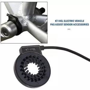 전기 자전거 페달 센서 KT-V12L 간편한 피팅 홀 속도 케이던스 블랙 듀얼 PAS 부품 Ebike Assis H7A0
