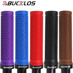 BUCKLOS MTB 핸들 바 그립 미끄럼 방지 산악 자전거 충격 흡수 전기 스쿠터 잠금 장치