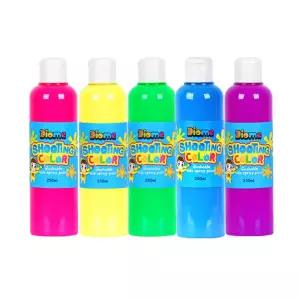 스프레이물감 슈팅컬러리필 250ml 5색 세트 어린이 형광 워셔블 잘지지는 쏘는 놀이 미술놀이