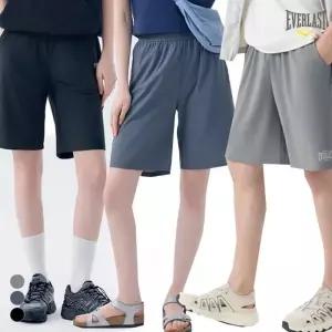 에버라스트 남녀공용 썸머 아이스쿨링 링클프리 반바지 하프팬츠 3컬러 90-115 Bon-26