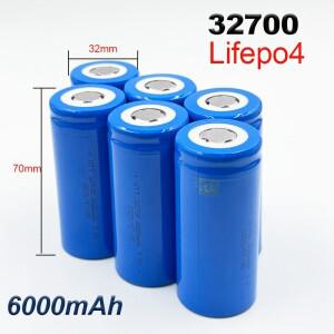 32700 lifepo4 배터리 백업 전원 손전등용  3.2V/6000mAh LiFePO4 충전식