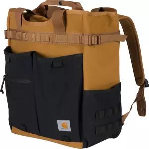 Carhatt 칼하트 28L 나일론 Cinch-Top 컨버터블 토트 백팩 내구성 팩 with 노트북 슬리브 Brown 그외 각종