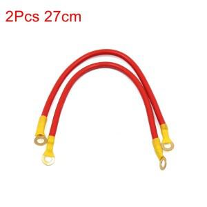 XAutohaux 레드 자동차 배터리 접지 와이어, 전기 전도, 안정적인 27cm, DC 12V,