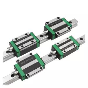 미니어처 선형 모션 가이드 머신 2pcs HGR15 15mm 정사각형 레일 키트 HGH15CA 슬라이더 블록 포함