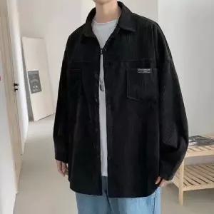 코듀로이 남자 포켓 셔츠 긴팔 와이 루즈핏 남방점퍼 빅사이즈 자켓 형자켓