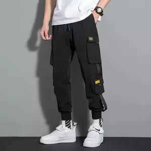 [골드스마일]발목 밴딩 캐쥬얼 건빵 데일리 카고스판 남자바지