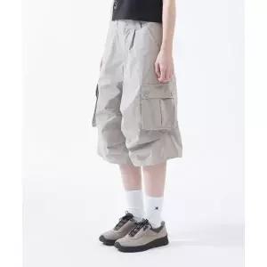 THE COLDEST MOMENT TCM easy cargo half pants grey beige 25040730 517891