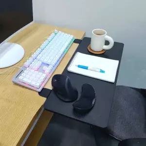보조 책상소품 받침 키보드 책상연장선반 확장 거치대 테이블