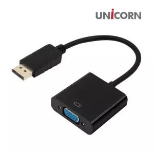 변환젠더 VGA컨버터 to 컨버터케이블 컨버터 VGA케이블 VGA 유니콘 DP DC-200VGA