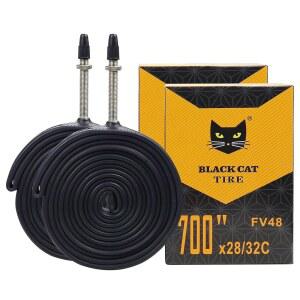 MAKELEN 2개 700X23C /25C 700X28C /32C 자전거 튜브 48MM FV 프레스타 밸브 700C 타이어 튜브 로드 바이크용
