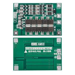 리튬 배터리 보호 3S 12V 40A PCB 모듈18650 26650 폴리머 균형 충전 기능 포함