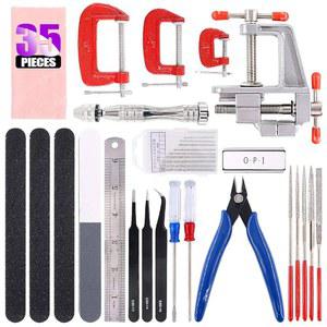 건담 모델러 기본 도구에 적합한 Swpeet 35Pcs 프로페셔널, 도구 세트 모델 키트 완벽한 빌딩 초보자 취미 조립 건물, 듀티 플라스틱 용기 포함