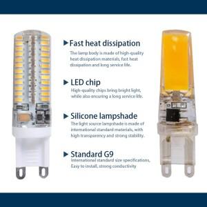 3014  LED 조명 전구  흰색  SMD2835 G9 6W 7W 9W 10W 220V 램프 10 개