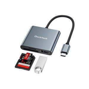 DOCKTECK SD 카드 리더 어댑터 312MB /S SD4.0 초고속 USB3.1 /TF 리더 UHS- - SD /MICRO /USB A 메모리 플러그 앤 플레이용 OTG 포함