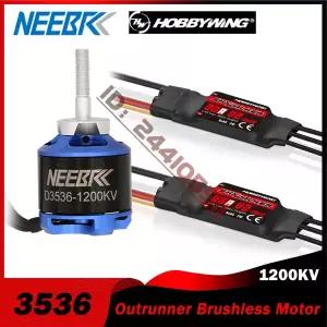 RC 고정익 D3536 1200KV 비행기 브러시리스 모터 Hobbywing 30A 40A ESC 스카이서퍼 FPV 글라이더 비행기