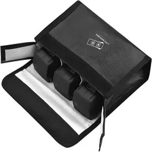 ZWLLKJGS 리포 배터리 안전 가방 - DJI Air 3/3s/Mavic 3/3 클래식/3 시네용 난연 및 방폭 보관 보호