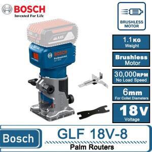 Bosch GLF 18V 전기 트리머, 목재 루터, 30000RPM 도구, 그루빙 조각 밀링