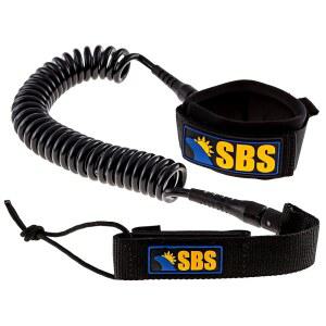 SBS 패들보드 목줄 u2013 10피트 길이의 코일형 SUP 목줄과 편안한 발목 커프 내구성, 엉킴 없는 서프 목줄, 스탠드업 패들보드용